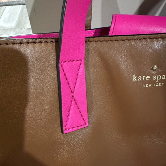 Kate Spade Tan and Pink Tote Bag - Picture 4 of 15